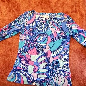 Lilly pulitzer top (Sea Jewels)